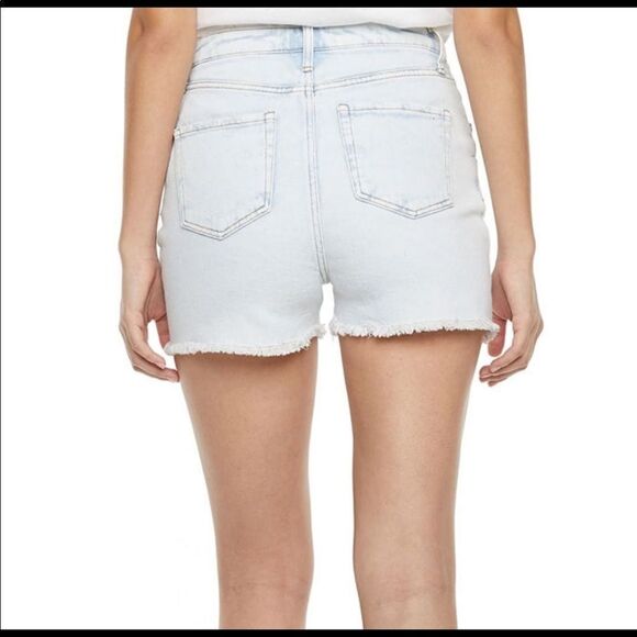 NWT- rewind high rise, medium wash- distressed Jean shorts- size 15/32W - Picture 12 of 13